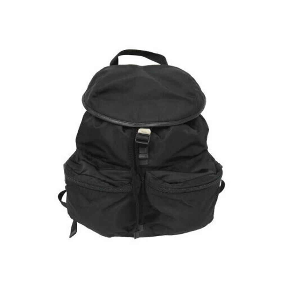 Prada Backpack Daypack Double Pocket Triangle Log… - image 1